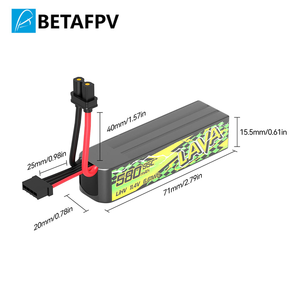 Batterie BETAFPV LAVA II 3S 580mAh/680mAh 95C avec connecteur XT30 pour Pavo <span class=keywords><strong>Pico</strong></span> II, Pavo Femto, Pavo20 Pro II FPV Racing - Product Image 3