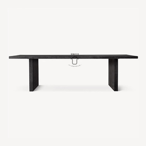 RH美式实木餐厅复古方形餐桌六人法式仿古橡木大板桌 - Product Image 5