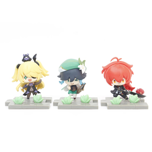 Figura de Gacha juguete Genshined <span class=keywords><strong>Impact</strong></span> Klee Diluc Venti Fischl Kaeya caja ciega muñeca coleccionable regalo para niños figura de acción de anime - Product Image 2