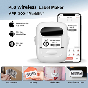 W-Marklife 迷你热敏标签打印机 203dpi <span class=keywords><strong>USB</strong></span> 接口 58 毫米纸张 ROHS 认证 IOS 兼容 适合小型企业 便携式 - Product Image 3