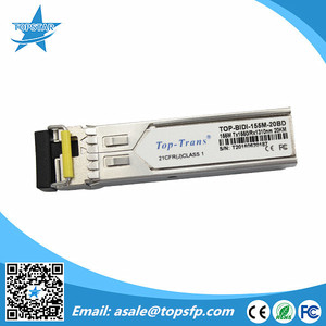 โมดูลออปติคอล Top-Trans 155M Bidi ระยะ 20 กม. ตัวรับส่งสัญญาณ SFP แบบไฟเบอร์เดี่ยวสองทิศทาง - Product Image 5