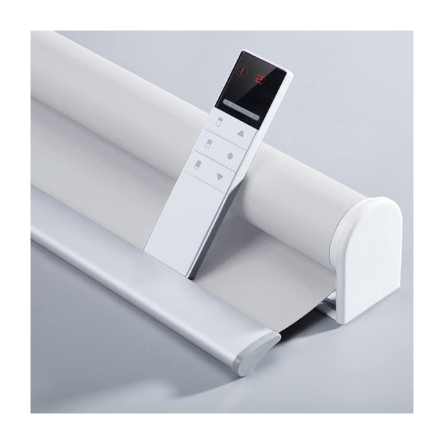 High Quality Solar Shade Double Layer Fabric Window Automatic Roller Blinds