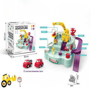 Jouet éducatif enfants nouveau Train ferroviaire jouet ingénierie camion <span class=keywords><strong>Rail</strong></span> voiture éducatif cerveau interactif <span class=keywords><strong>jeu</strong></span> de Table - Product Image 6