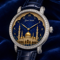 Montre personnalisée avec cadran émaillé peint à la main, montre émaillée, OEM ODM, marque privée, fabrication directe, montre-bracelet personnalisée