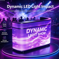 Écran LED portable flexible sur poulie pour console DJ, table de bar et équipement DJ pour discothèque, bar, soirées et événements