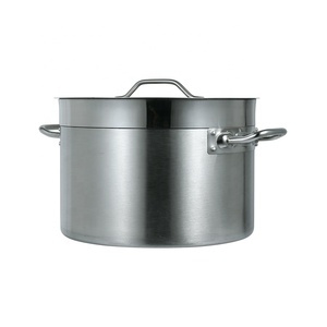 Casserole de cuisson grande taille en acier inoxydable avec fond à induction, fabrication directe d'usine OEM Junerte Kitchenwares - Product Image 1
