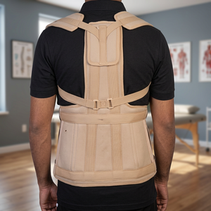 Excellent Quality Taylor <b>Brace</b> Skin Lumbar Support Elastic Durable Orthopedic <b>Back</b> <b>Brace</b> Hook Loop Closure for Patient Comfort - Product Image 3