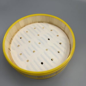 Papel de Hornear Redondo Perforado de Silicona, Resistente al Calor, Impermeable y Antiadherente para Cocinar Dim Sum y Dumplings - Product Image 4