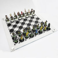 Étui de présentation en acrylique transparent de haute qualité pour jeu d'échecs et de dames, design personnalisé