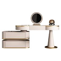 Coiffeuse de luxe moderne en bois massif avec tiroirs, style commode, pour chambre à coucher, ensemble de meubles pour maison et villa