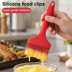 Pinceau de cuisine en silicone en gros, qualité alimentaire, pour barbecue et pâtisserie, résistant à la chaleur, compatible lave-vaisselle, tête de 9 cm de large, 5 couleurs, facile à utiliser - Product Image 1