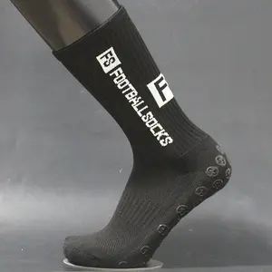 KANGYI Großhandel Anti Slip Terry Socke Rutsch feste Fußball Sport Kompression Grip Socken für Fußball