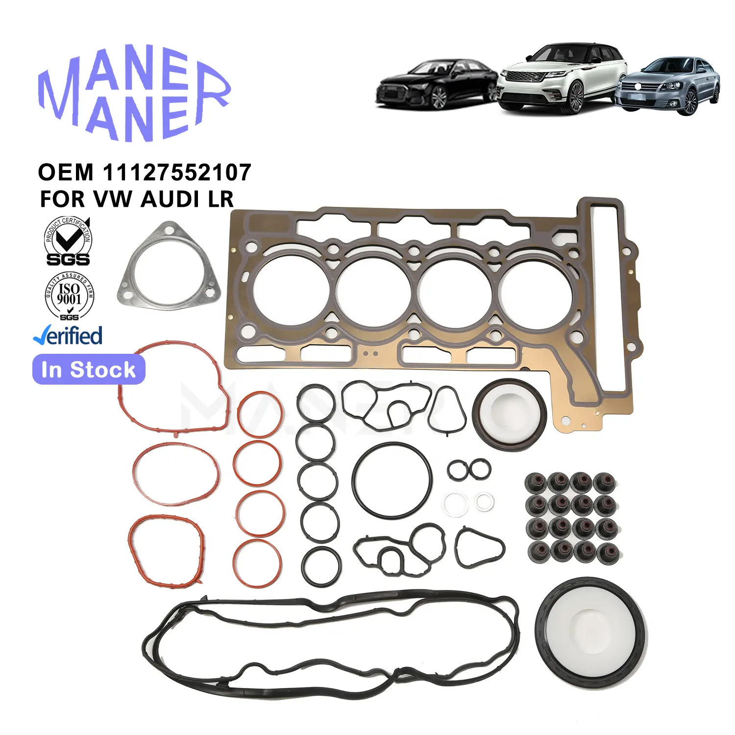 Piezas de motor MANER 11127552107 Kit de junta de cubierta de motor genuino para Peugeot 207CC 308 508 para Citroen C3 DS para Mini N12 N16