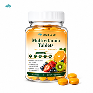 Comprimés à croquer multivitaminés <span class=keywords><strong>Vitamines</strong></span> A, C, D, E, <span class=keywords><strong>B4</strong></span> pour adultes – Soutien antioxydant, beauté, nutrition quotidienne, immunité et énergie - Product Image 1