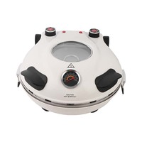 Mini cuisinière à pizza machine à pain 31cm avec plaque en pierre rotative en céramique four à pizza électrique domestique