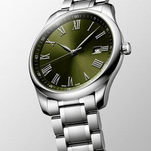 Reloj Automático para Hombre con Esfera de Números Romanos, Brazalete de Acero Inoxidable, Función de Fecha, Cristal de Zafiro, Reloj de Vestir Longinesing - Product Image 1
