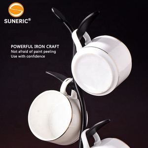 Crochet de séchage <span class=keywords><strong>pour</strong></span> tasse à café ou thé, 1 pièce, support artisanal en fer, stockage d'eau, <span class=keywords><strong>porte</strong></span>-tasse en bois - Product Image 4