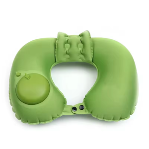 Cuscino da viaggio gonfiabile a forma di U di alta qualità cuscino portatile da viaggio cuscino pieghevole per il collo - Product Image 2