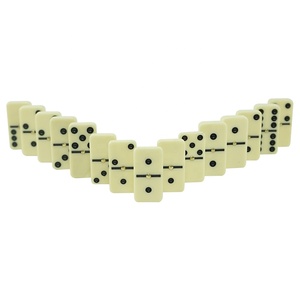 Tomy — dominos professionnel en ivoire, beaucoup de dominos, avec boîte en plastique <span class=keywords><strong>orange</strong></span>, ensemble de 6 jeux de dominos, de l'usine - Product Image 5