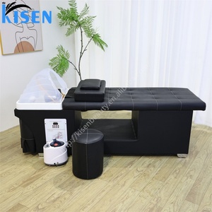Kisen Professional Salon Shampoo <b>Bed</b> with Direct Plumbing Connection <b>for</b> Water Circulation Advanced Scalp Therapy - Product Image 5