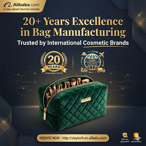 PU Corduroy Makeup Bag Cosmetic Pouch Small Capacity Travel for Organizer Zipper Foldable Portable Handle Custom Logo - Product Image 5