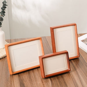 Mortaja tradicional y espiga Esquina redondeada profunda Marco de imagen hecho a mano tallado <span class=keywords><strong>en</strong></span> <span class=keywords><strong>madera</strong></span> pura natural - Product Image 2