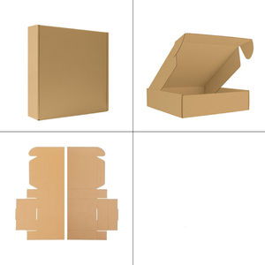 Hot Bán In Ấn Tái Chế Nâu <span class=keywords><strong>S</strong></span>óng Giấy Hộp Carton Tùy Chỉnh Mỹ Phẩm Quần Áo Hộp Bưu Phẩm - Product Image 4