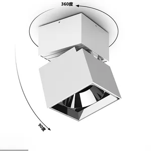 360 degrees square round bright mounted 90 degrees folding down light adjustable light mounted down light