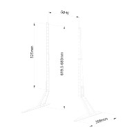800x400 VESA Support de télévision de table vertical de conception simple pour téléviseur de taille 37 "-65"