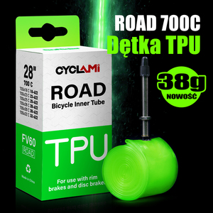 CYCLAMI 700C 超軽量 自転車インナーチューブ 38g TPU ロードサイクリング用 各サイズ対応 45/60/80mm - Product Image 2