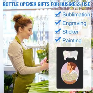 Thép không gỉ thẻ chai cụ mở số lượng lớn kim loại thẻ bia cụ mở phù rể Wallet Opener cho đám cưới bên Phù Dâu ủng hộ - Product Image 3