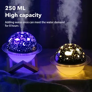 New Style Mondform Licht Luftbe feuchter 200ML Große Kapazität Cool Mist Air USB Luftbe feuchter für Home Office Arbeits zimmer Bett