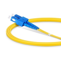 Kabel Patch Fiber Optik 1m (3ft) SC UPC SC UPC Duplex OS2 Single Mode Riser (OFNR) 2.0mm Tight-Buffered untuk FTTX 5G LAN WiFi