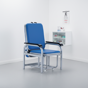 Chaise d'infirmière pliable en métal durable pour les hôpitaux, chaise d'infusion pour les soignants et les patients, <span class=keywords><strong>lit</strong></span> confortable pour les patients - Product Image 4