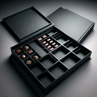 KEXIN Mini boîte d'emballage personnalisée de luxe de qualité alimentaire avec plateau à insérer pour chewing-gum au chocolat et sushi et mini gâteau avec gaufrage