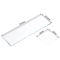 Various Sizes Ground Borosilicate Glass Microscope Glass Slides Laboratory Microscope Slide