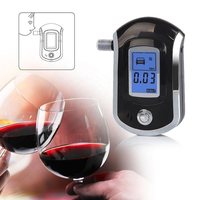 Analyseur d'alcoolémie numérique portable haute précision AT6000 Professional avec embout buccal