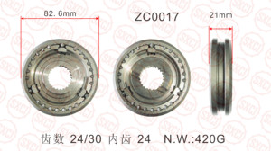 Ensemble synchroniseur robuste pour transmission, pièces de boîte de vitesses de camion, remplacement pour véhicule utilitaire - Product Image 4