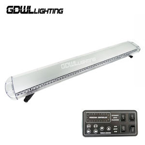 GDWLLIGHTING Nuevo Estroboscopio de Advertencia para <span class=keywords><strong>Ambulancia</strong></span> de 112W LED, Homologado ECE R10, Tamaño Completo, IP65 Impermeable, Material de Aluminio/PC - Product Image 2