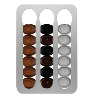 Meilleure vente panier armoire organisateurs café dosettes support organisateur installation pour Capsules stockage Porta Capsule pour NESPRESSO