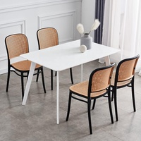 Chaise Empilable Économique Design Rotin Mobilier Moderne Chaise en Rotin Extérieur Restaurant Café Bistrot Salle à Manger Chaise en Plastique
