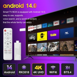 Lecteur multimédia Android 14 4K HDR 2 Go 8 Go Cortex A53 WiFi 6 BT 5.4 USB 2.0 <span class=keywords><strong>LAN</strong></span> Décodeur Home Cinéma - Product Image 4