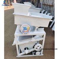 Machine agricole de déstonage et de dépierroirage pour riz et maïs, avec nettoyeur par gravité et tamis de dépierroirage