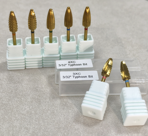 Forets de sécurité Typhoon en carbure de tungstène de luxe durable de 3/32 po pour l'élimination du gel acrylique dur, forets à ongles de grande taille pour ponceuse électrique - Product Image 5