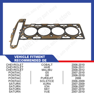 12597769 4802776 ZANETOL guarnizione della testata per <span class=keywords><strong>CHEVROLET</strong></span> cobalto 2009 <span class=keywords><strong>HHR</strong></span> 2009 ~ 2010 MALIBU 2011 ~ 2012 per PONTIAC G5 2009 ~ 2010 - Product Image 3