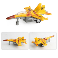 Mini avion de chasse de simulation personnalisé en gros pour enfants Modèle réduit d'avion de rebond en alliage pour garçon