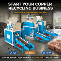 Schrottmetall-Recycling-Ausrüstung Granuladora De Cobre Mini Kupferkabel-Recyclingmaschine 110V/220V Trockentyp Physikalische Trennung