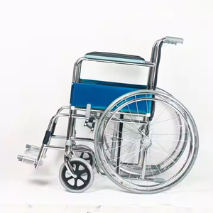 Fauteuil roulant pliable portable à cadre électrolytique à bas prix <span class=keywords><strong>pour</strong></span> personnes handicapées, personnes âgées, rééducation - Product Image 6