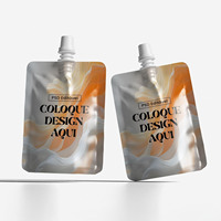 Op maat gemaakte 100ml 200ml 500ml waterzakjes met tuitjes voor gelei, fruitdrank en sap, met logo.