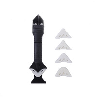 Outils de calfeutrage en Silicone-3 en 1 outil de finition du mastic coulis enlever le grattoir